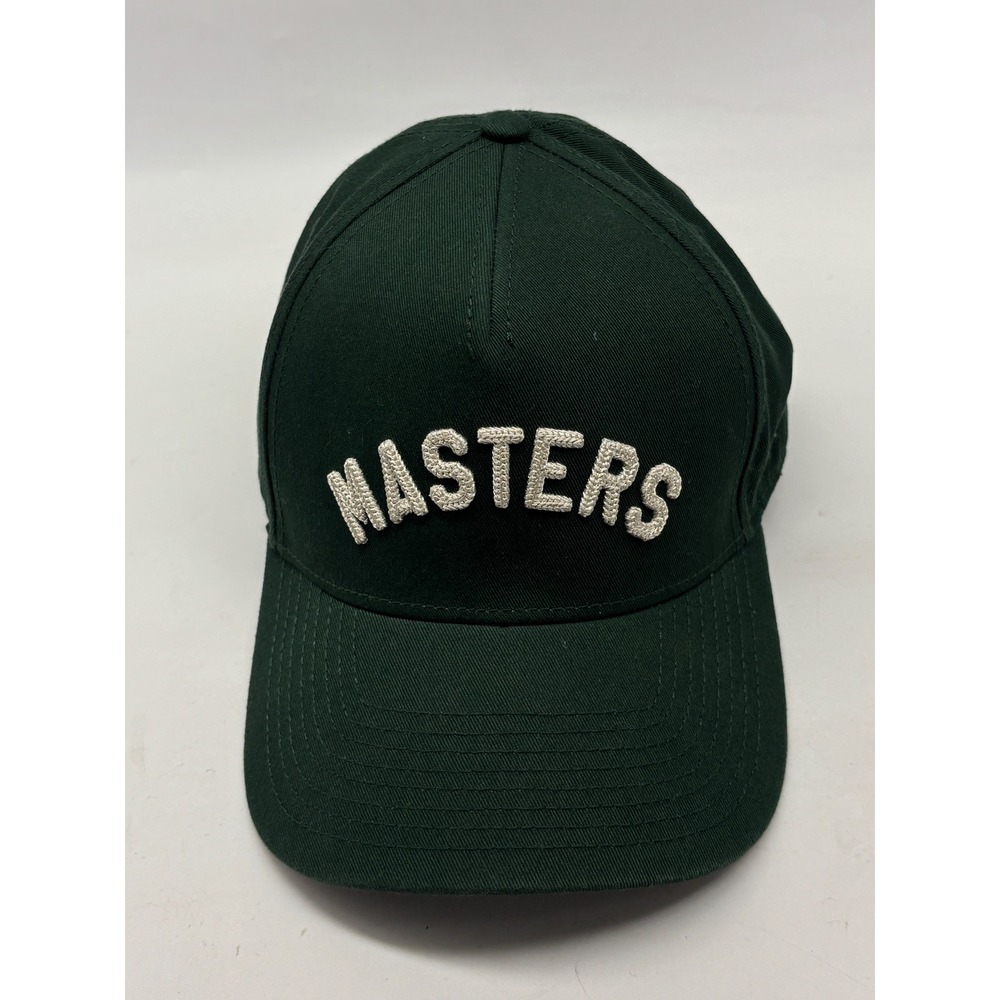 Masters American Needle Golf Hat Green Snapback Rope Text Logo Cap
